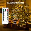 30/100/200m LED Copper Wire String Lights Street Fairy Lights Garland Led Remote Outdoor Christmas Tree Garden Wedding Party Patio Decor Light
