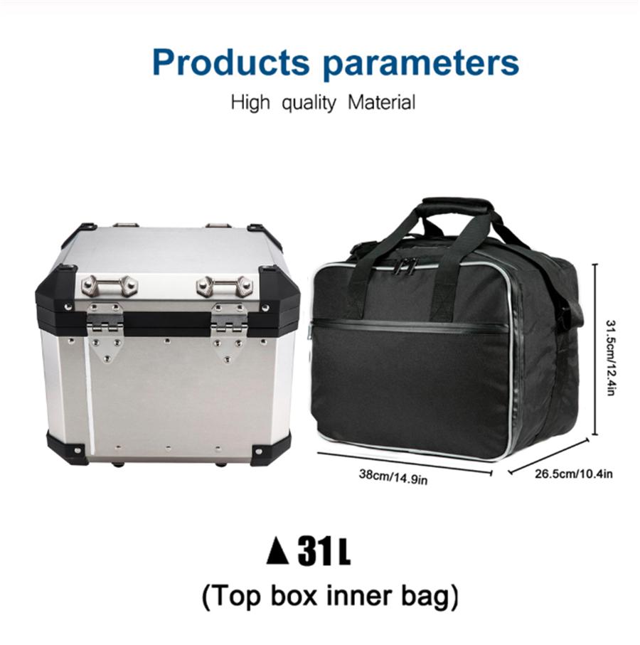 3Pcs Motorcycle Luggage Bags Top & Side Inner Bags for BMW R1200GS R1250GS Adv