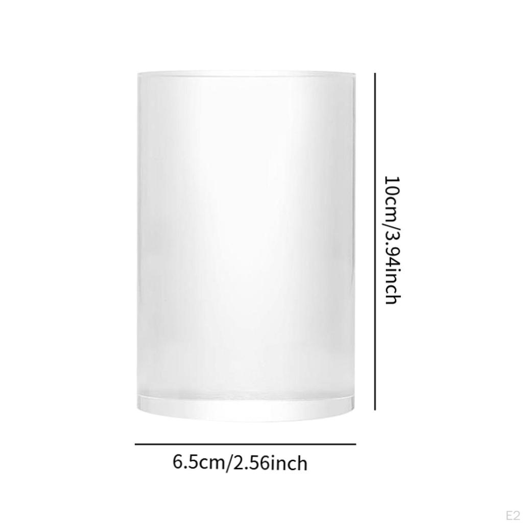Acrylic Cylinder Display Stand, Clear Block Photography Base Holder, Closet Organizer, Rings