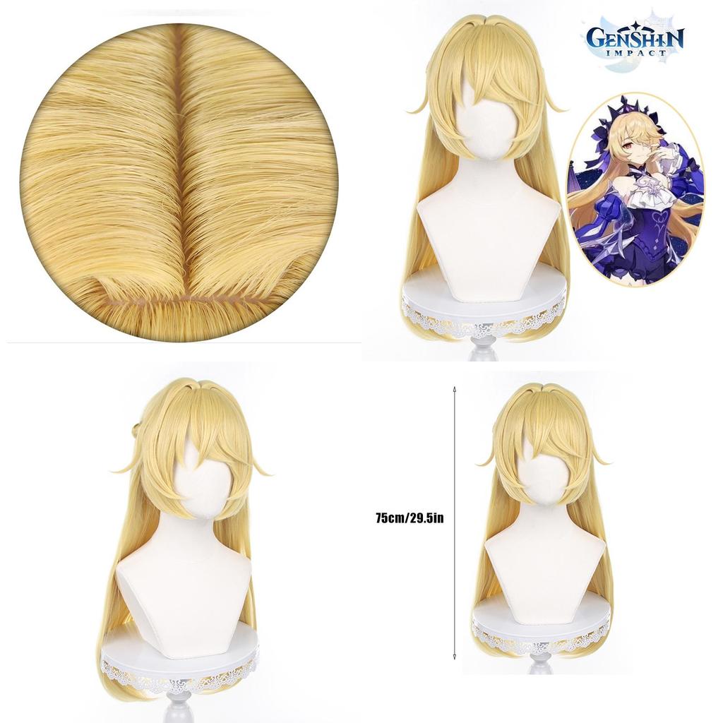 Genshin Impact Fischl Cosplay Wig Halloween Carnival Props