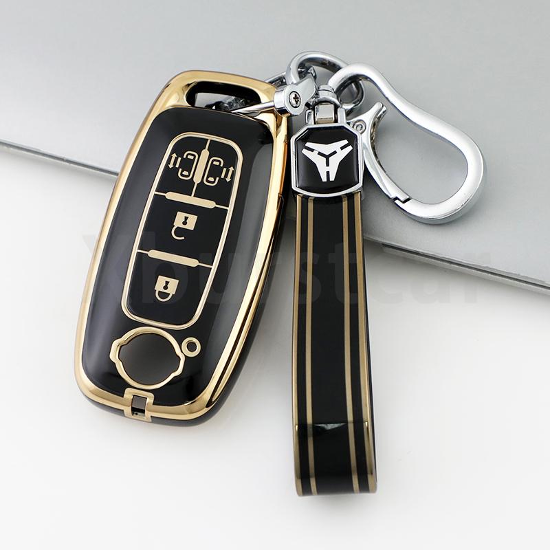 4 Buttons TPU Key Case Holder Cover For Nissan Kicks X Trail T33 Ariya Altima Rogue Juke Qashqai J12 Bluebird Sylphy Accessories
