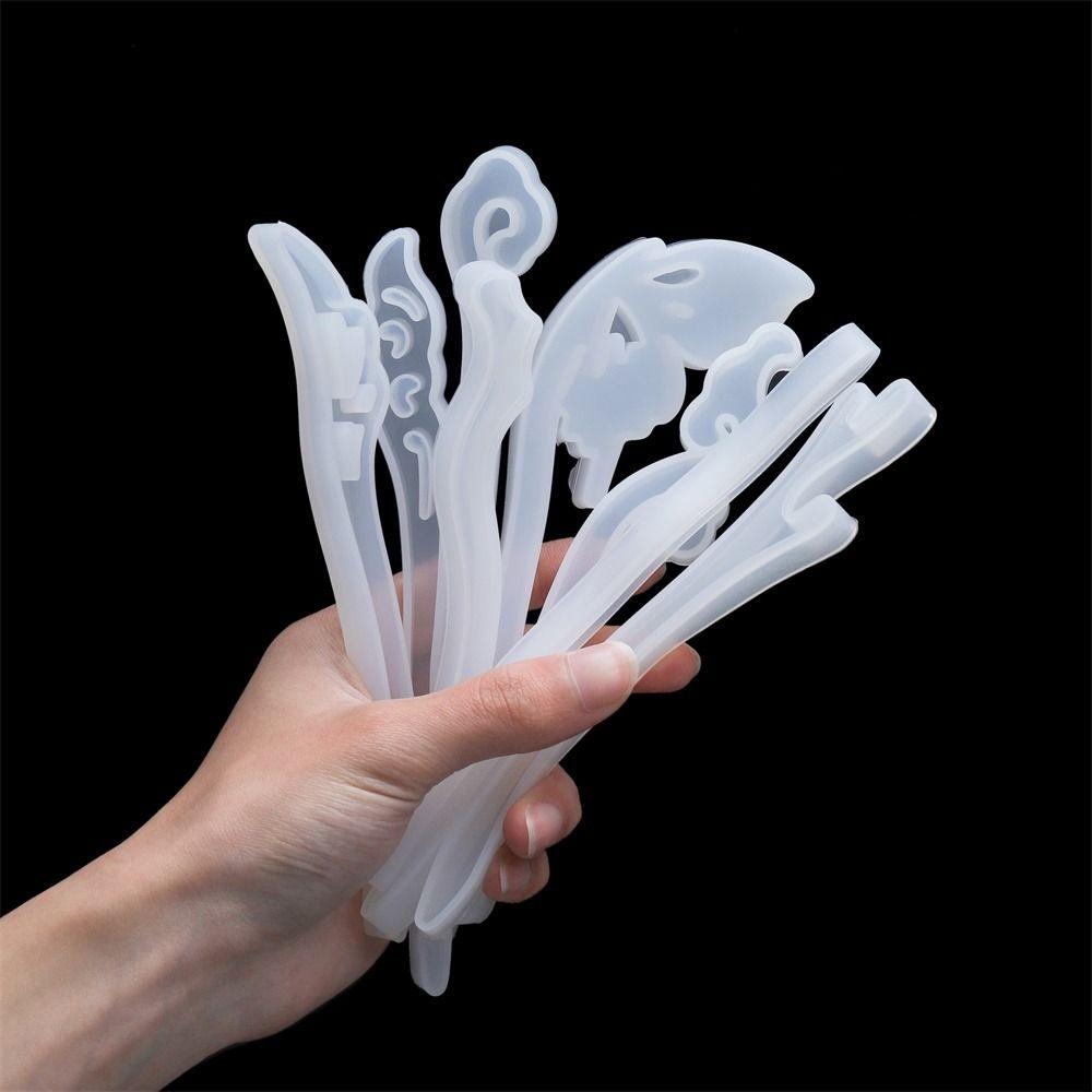 Stick Mould Jewelry Making Tools DIY Craft Supplies Hair Stick Resin Mold Casting Silicone Mold
