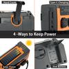 Hand Crank Radio Portable Solar Power Hand Crank Radio AM/FM/WB NOAA Weather LED Flashlight for Outdoor Camping Hiking