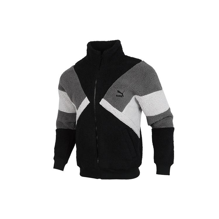 PUMA Retro Block Sherpa Jacket Black Men s 530808-01 XS