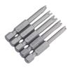5Pcs/set Magnetic U Shape Screwdriver Security Bits Tool 1/4" Hex Shank 50mm
