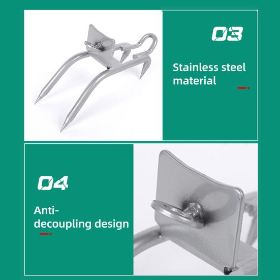 1 Sada Hroty pro lezení na stromy Lezecké protiskluzové boty s kočičími drápy s nastavitelnými popruhy Přenosný nástroj pro lezení na stromy pro sběr ovoce