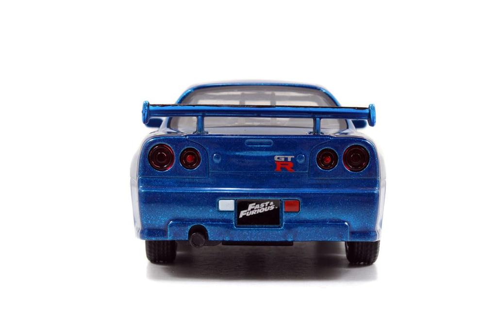 Jada Toys Fast Furious Series Brian Nissan Skyline R34 Silver Blue Twin Pack & 1/32 F&F & (Finished)