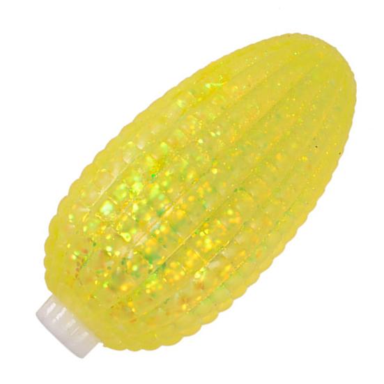 

Glitter Corn Squeeze Toy Slow-Rising TPR Fidget for Stress Relief Realistic Vegetable-Shaped Decompression Gadget for Kids Adults жёлтый