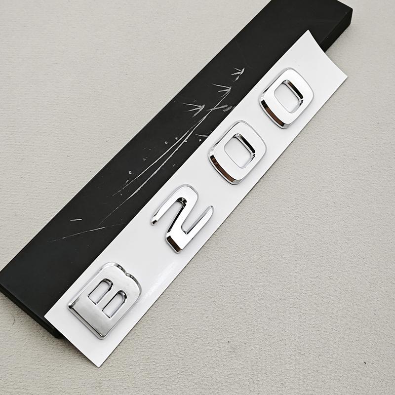 3D ABS A180 A200 B180 B200 Logo Emblem Letters Sticker Car Trunk Badge For Mercedes Benz Auto Accessories