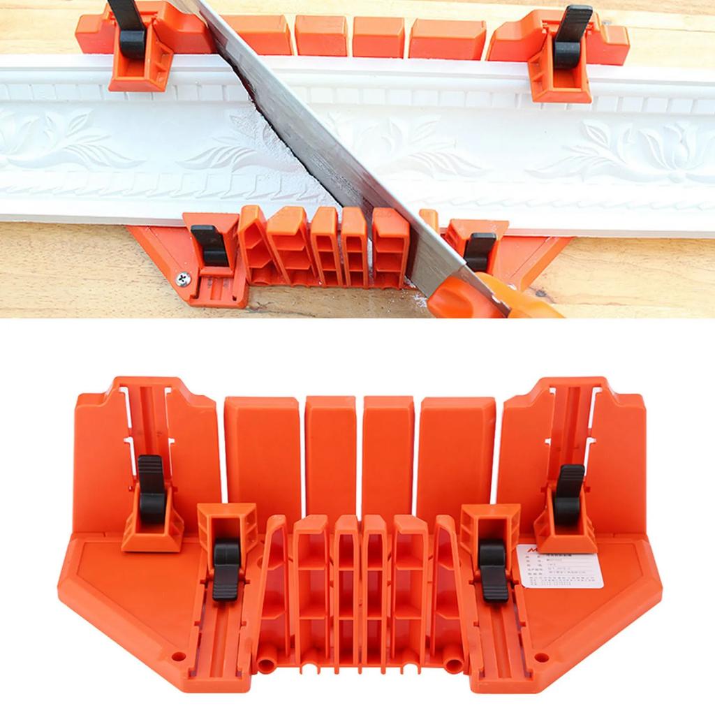 14 Inch with Clamp Mitre Box Wood Saw Mitre Box Saw Mitre Box Plastic Mitre Box Pruning Saw Wood Cutting Hand Saw Hardware Tools
