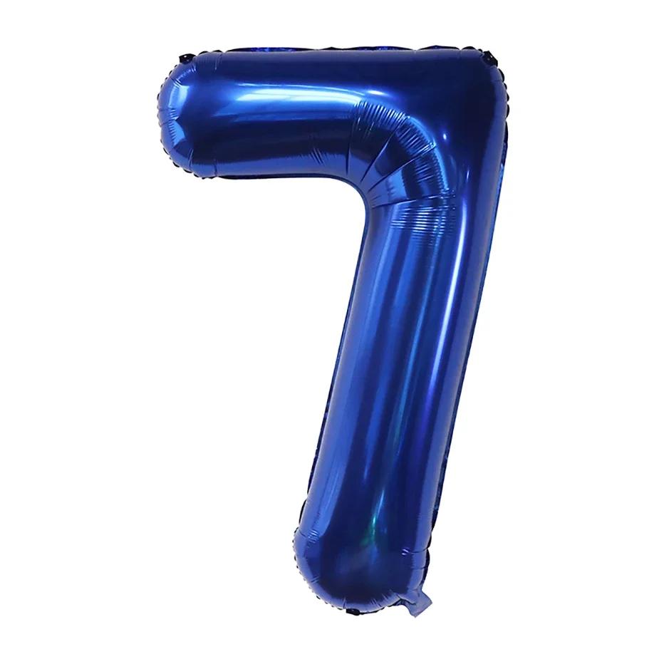 40Inch Dark Blue Birthday Balloons 340Inch Number Baloon 1 2 3Rd Birthday Party Decoration Kids Anniversaire 9/1/3 S Old