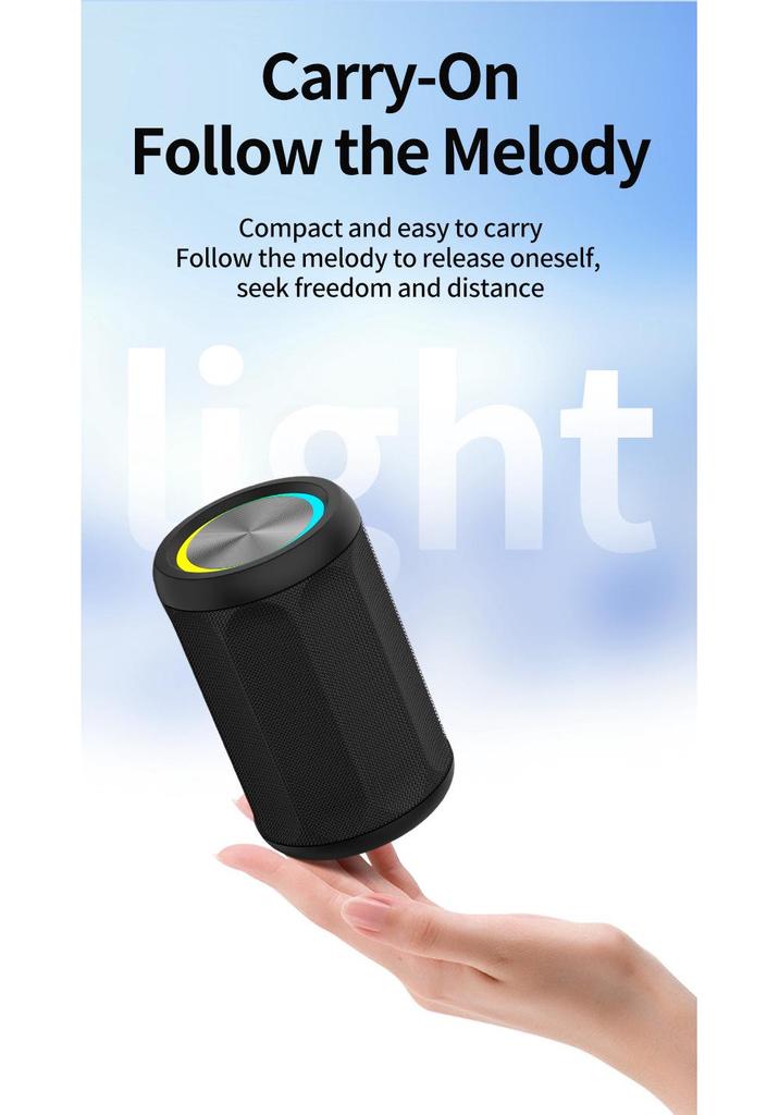 2026 Mini Fabric Bluetooth Speaker - Wireless, TWS Interconnection, Stereo, Portable, Colorful