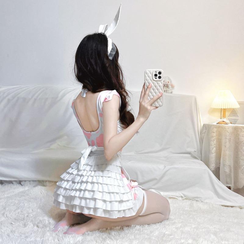 Sex Underwear New Sexy Pink Animation Cow Suit Maid Bunny Uniform Temptation Two-dimensional