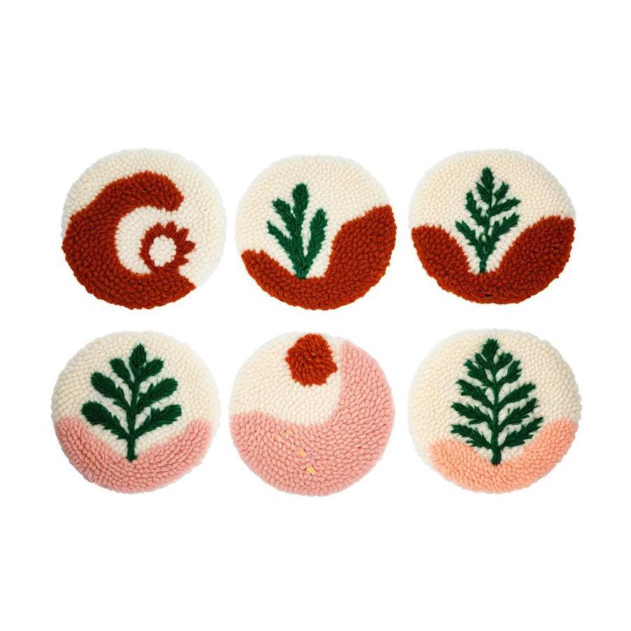 Poke Embroidery Handmade Diy Coaster Material Pack, Thermal Insulation Pad Embroidery Handmade Decompression Poke Music Gift 10x10cm(diykit,includesembroideryhoop