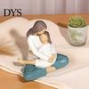 Elegant Home Office Decor Faceless Mother And Child Figurine, Heartwarming Resin Statue, Modern Statue Minimalist Sculpture for Living Room