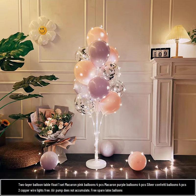 Luminous Balloon Floor Stand for Events: Birthday, Wedding, Anniversary, Party, and More.