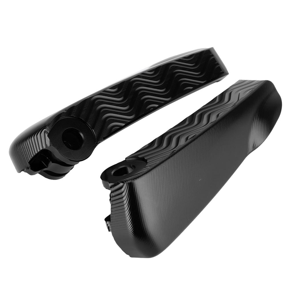 Pair Rear Foot Pegs Pedal Pad Motorcycle Folding Footrest Fit for Vespa GT GTS GTVBlack