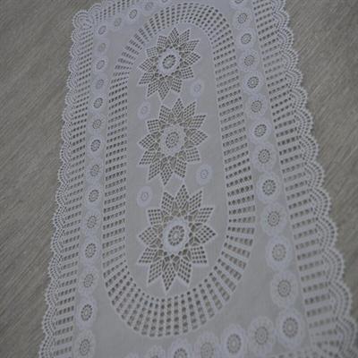 Nordic Style Waterproof Lace Tablecloth FL-1616 White (2 Sheets)
