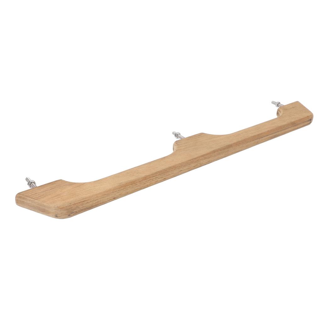 Teak Handlauf 2 Schlaufen 22 Zoll Robust Fäulnisresistent Holz Boots Haltegriff für Marine RV Bootfahren
