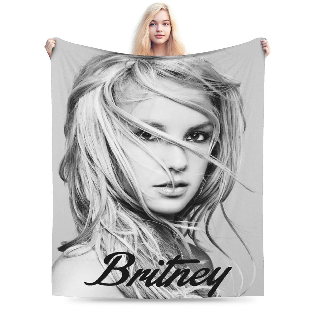 Britneys Spears Wind Blanket Fleece Decoration Multifunction Super Soft Throw Blankets for Bed Car Bedding Throws