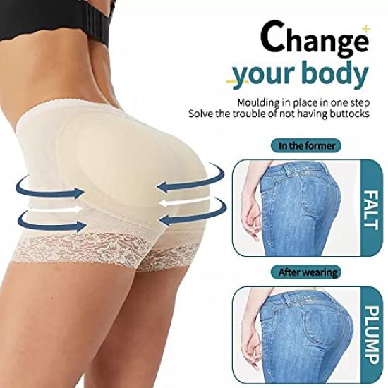 FTXJEHG Butt Lifting Hip Padded Butt Padded Hip Enhances Butt High Breathable Size Women's Shapewear, Panties, Panties, Enhancement, Panties, Volume,