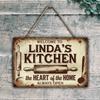 Personalized Custom Metal Wall Art Sign 30x20cm Home Decor Kitchen Decoration Christmas Gift