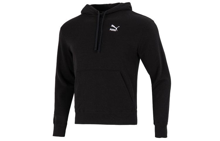 PUMA CLASSICS Sweatshirts Men s Black Hooded Moderate Regular 537849-01 M
