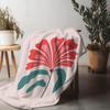 Vibrant Floral Design Throw Blanket Decorative Bed Sofa Cover for Women Teens Gift