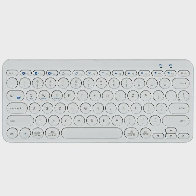 Wireless Bluetooth Keyboard for Tablets, Phones, Notebooks, and Desktops - Portable and Compact for Home or Office.