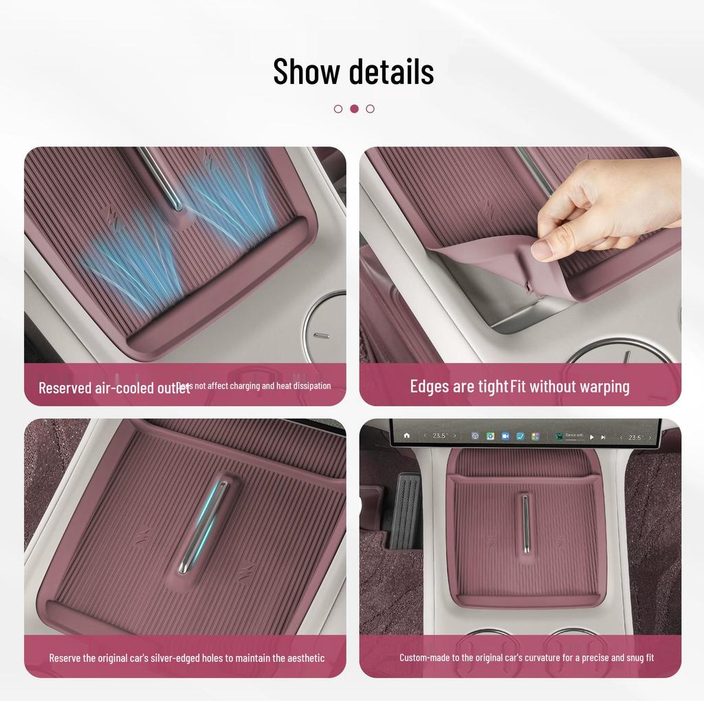 Xiaomi YU7 Wireless Charging Non-slip Silicone Pad & Central Control Storage Mat