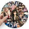 50 Pictures of Retro Hong Kong Style Girl's Personality Cartoon Creative Guka Waterproof Decorative Water Cup Suitcase Mobile Phone Case Stickers
