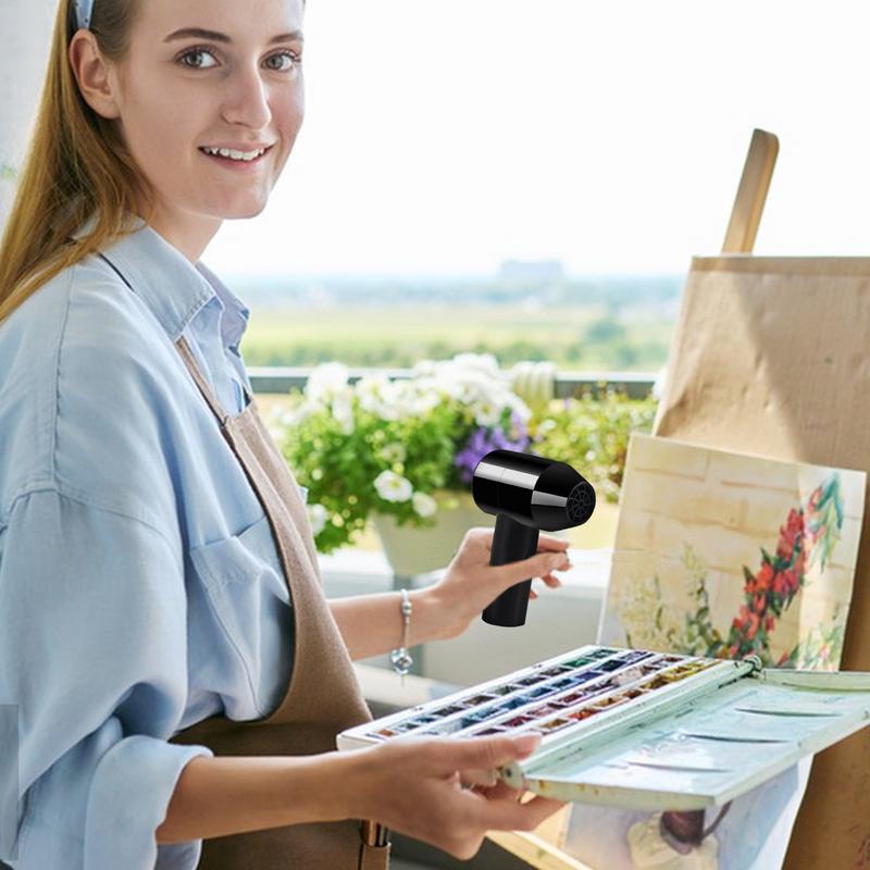 Cordless Blow Dryer Cordless Hair Dryer Portable USB Charging Quiet Wireless Hair Dryer for Painting Sketching Classroom College