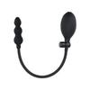Enhanced Dual-Head Inflatable Anal Plug with Adjustable Expansion Beads