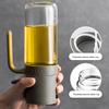 250ML Oil Spray Bottle High Borosilicate Glass Cooking Oil Dispensers Olive Oil Sprayer Mister Bottles for Air Fryer Baking