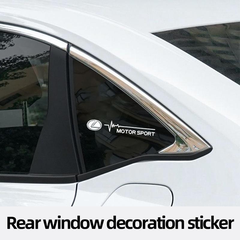 2Pcs Car Stickers Windows Decals Badge Styling Accessories For Lexus F-SPORT ES RX NX LS UX LM LX GX LC RZ IS CT GS RC HS SC TXYF0