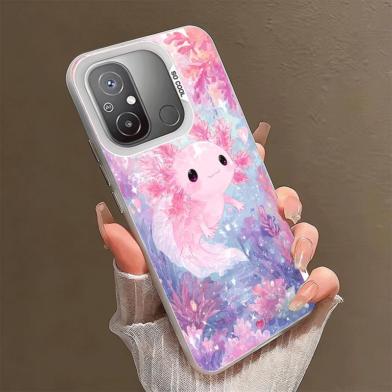 Axolotl Cartoon Cute Shockproof Phone Case for Xiaomi Poco X7 X6 X5 X3 Pro F7 Ultra M8 Redmi 15C 15 14C 13C 12C 10C 13 12 10