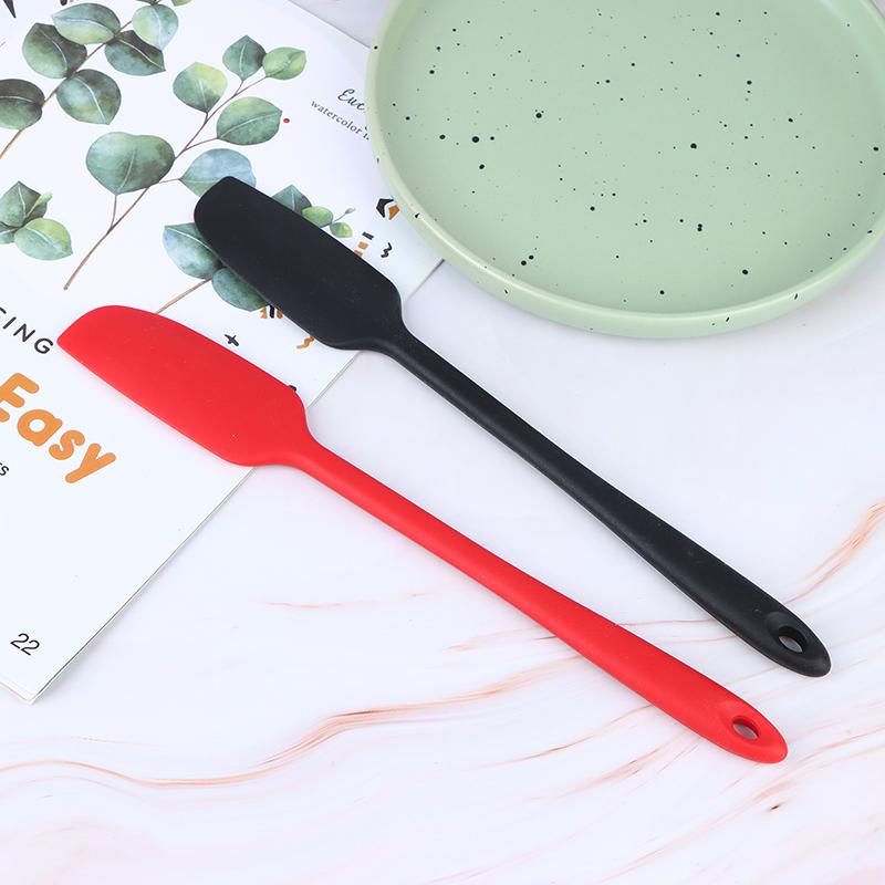 1Pc Long Handle Silicone Spatula Heat Resistant Flexible Non-Stick Slim Spatula DIY Cake Cream Scraper Baking Tool