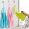 Velvet Coral Hand Towel Hanging Kitchen Towel Towel Absorbent Wipe Children Soft