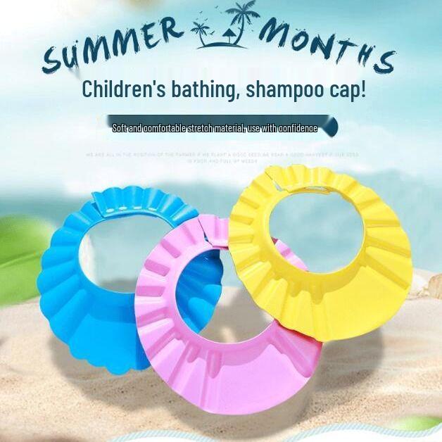 Adjustable Waterproof Baby and Toddler Shampoo Cap with Ear Protection