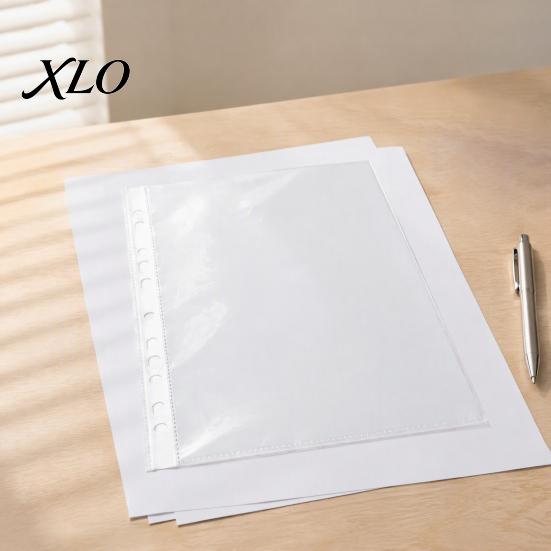 Large Capacity Document Folder 4-Hole Folder/A4 File Bag, Durable PP Portable Storage Lightweight Folder, Macaron Colors Organizer for Office