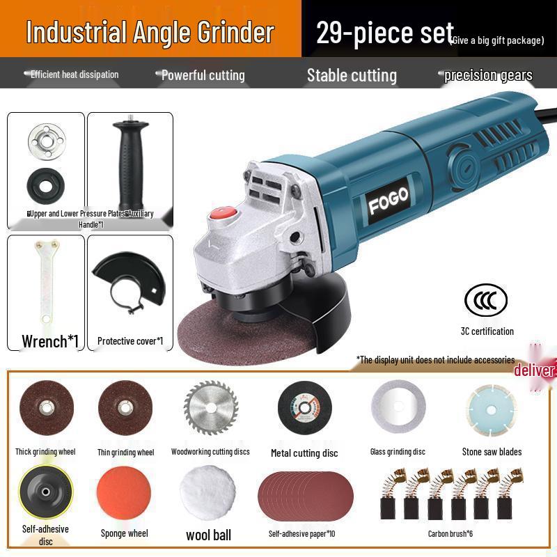 Gefu Multifunctional Angle Grinder & Polisher - Household Hand Tool for Grinding, Polishing, and Cutting