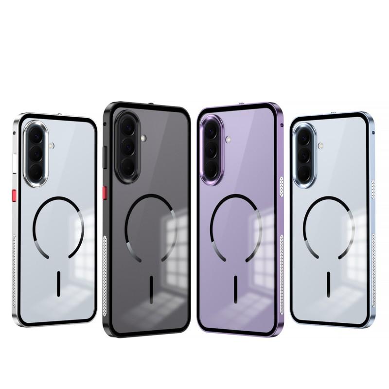 Metal Frame Magnetic Phone Case Galaxy A57 A37 Shockproof Heat Dissipation Matte Protective Cover