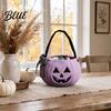 Large Candy Treat Bag Halloween Pumpkin for Kids Trick or Tote with Handle Reusable Snack Bucket Party Favors Cute Gift