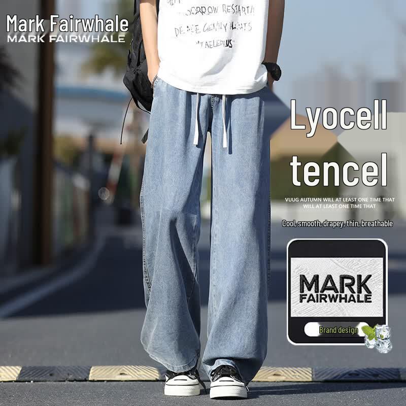 Mark Fairwhale Men s Casual Tencel Straight-Leg Jeans 2XL