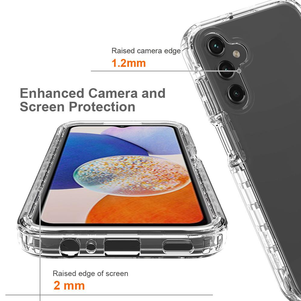 

For Samsung Galaxy A15 5G Clear Phone Case Gradient Back Cover Gradient Purple