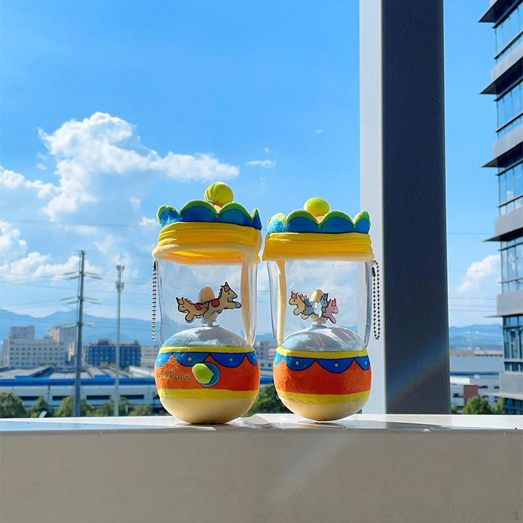 Drawstring Rotating Toy Bag Pendant Kids Multifunctional Fairground Gifts Horse Interactive