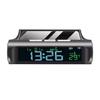 Solar Car Digital Clock In-Car Temperature Display with Time/Date/Temperature Display Car Dashboard Digital Clock for Truck