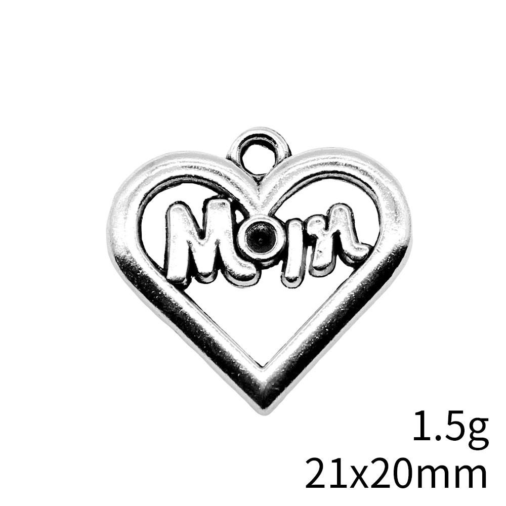 Gifts For Women Charms Bulk Family Member Heart Tags Charms Pendant Souvenir Male Pendant