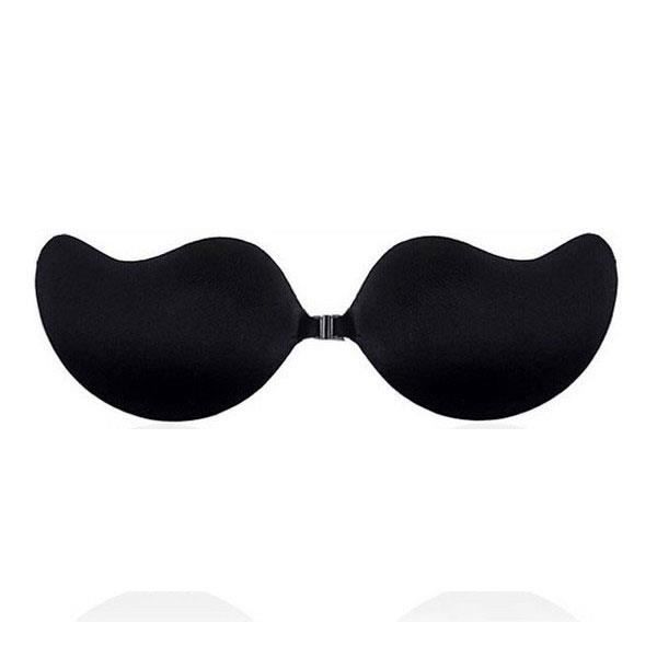 Invisible Adhesive Bra Push Up Effect Strapless For Backless Chest Breast Color Black Cup C/D