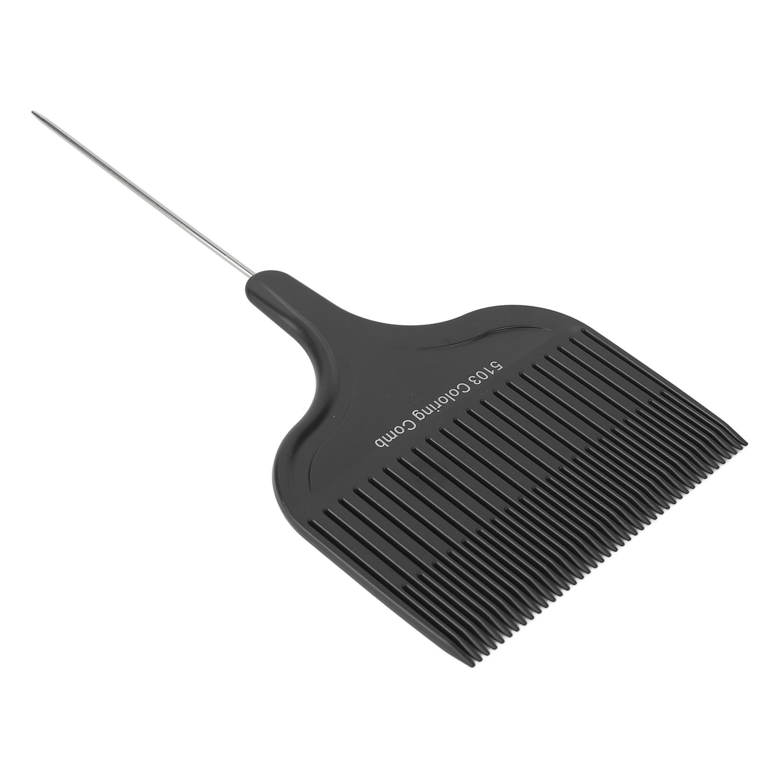 

Расческа для окрашивания волос Профессиональная с острым кончиком из нержавеющей стали, секционная, для мелирования волос чёрный